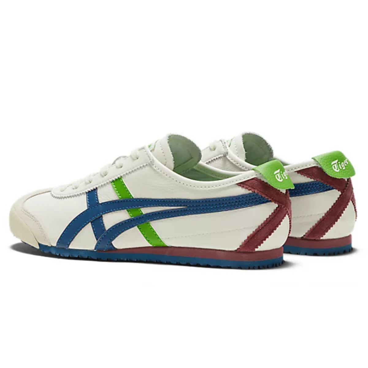 Onitsuka Tiger Mexico 66 Cream Mako Blue - vista lateral traseira