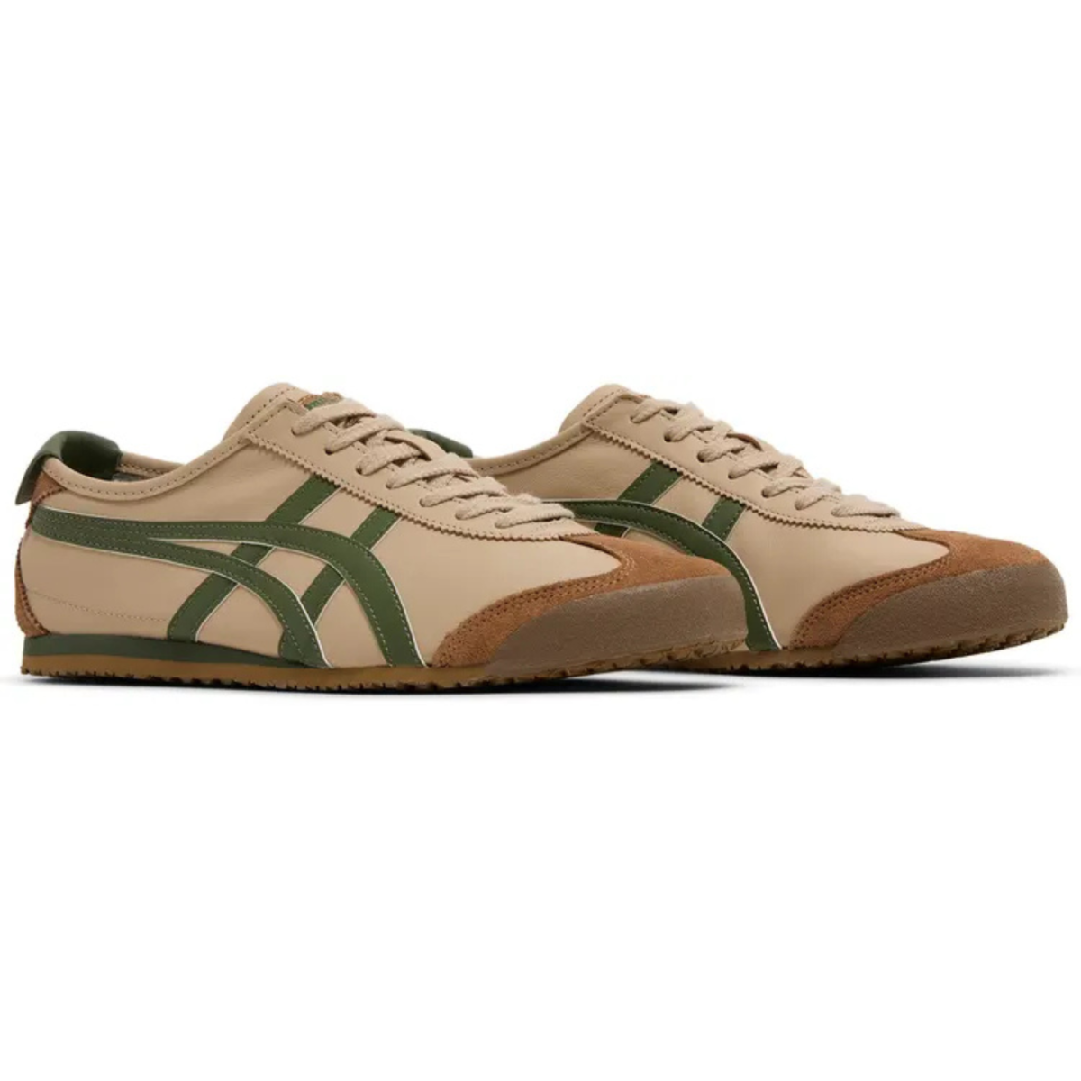 Onitsuka Tiger Mexico 66 Beige Grass Green - vista lateral