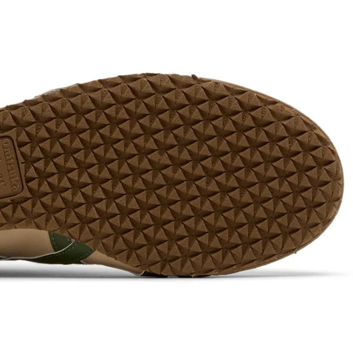 Onitsuka Tiger Mexico 66 Beige Grass Green - detalhe do solado