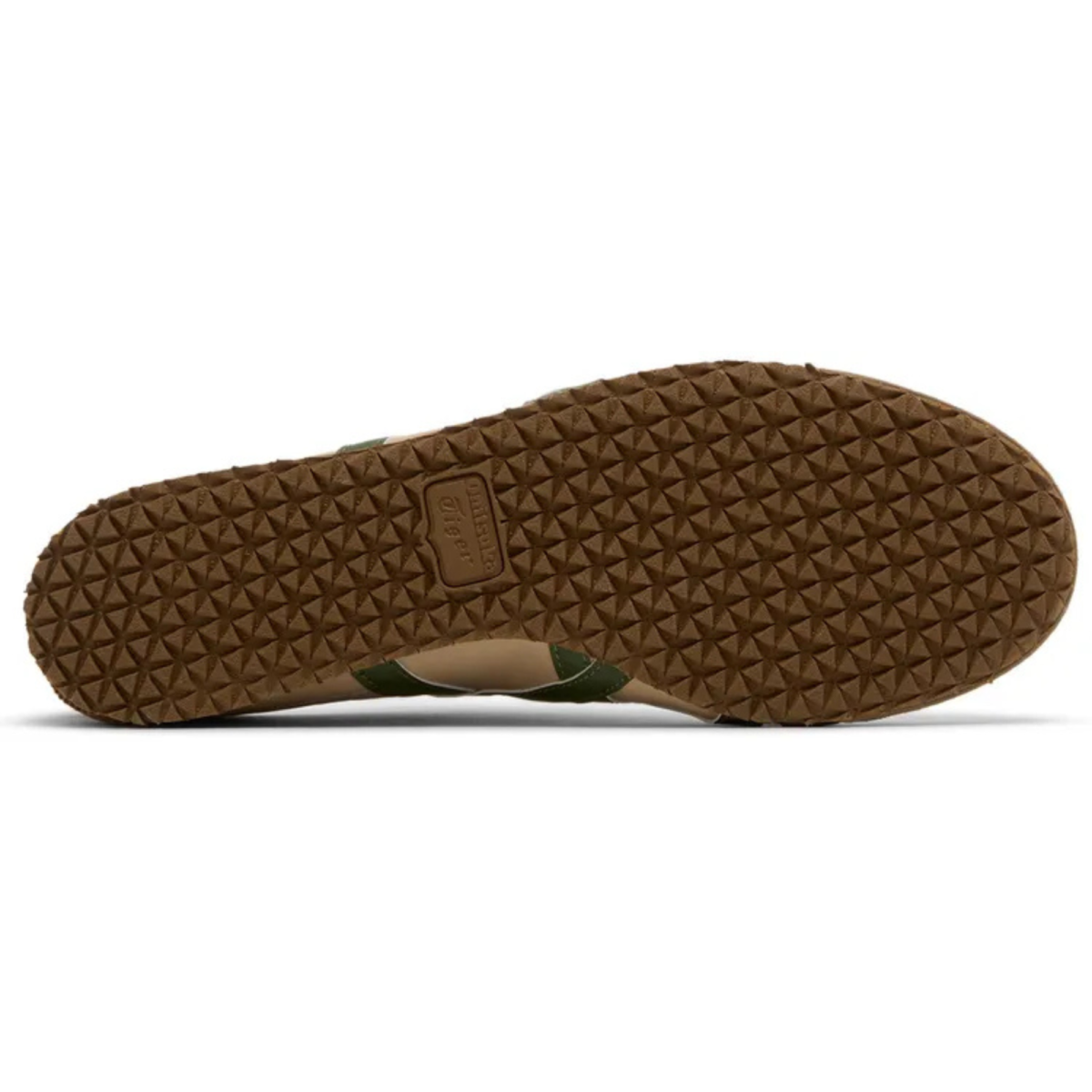 Onitsuka Tiger Mexico 66 Beige Grass Green - detalhe do solado