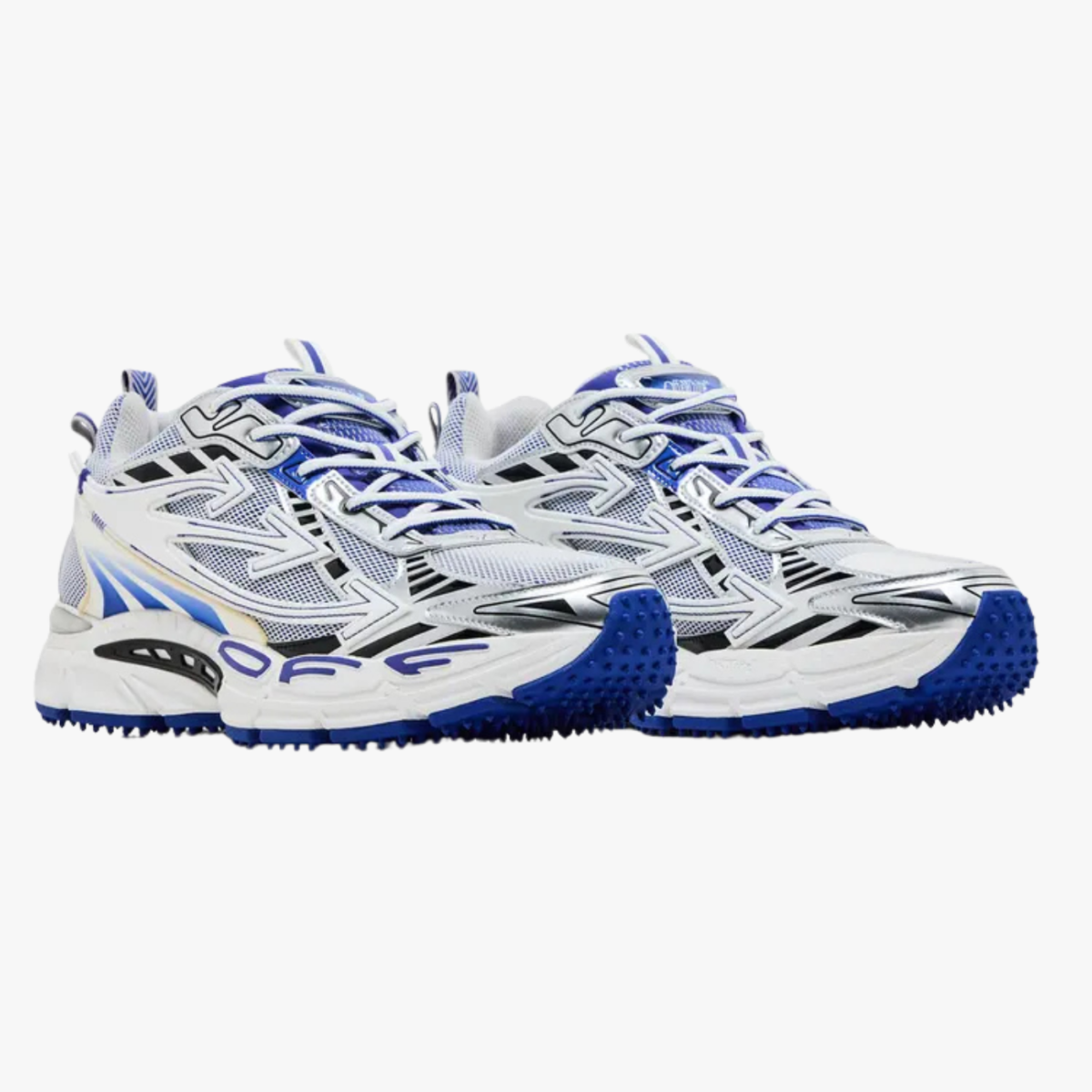 Off-White Be Right Back Blue White - vista frontal