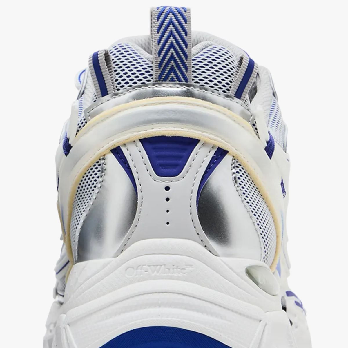Off-White Be Right Back Blue White - vista traseira
