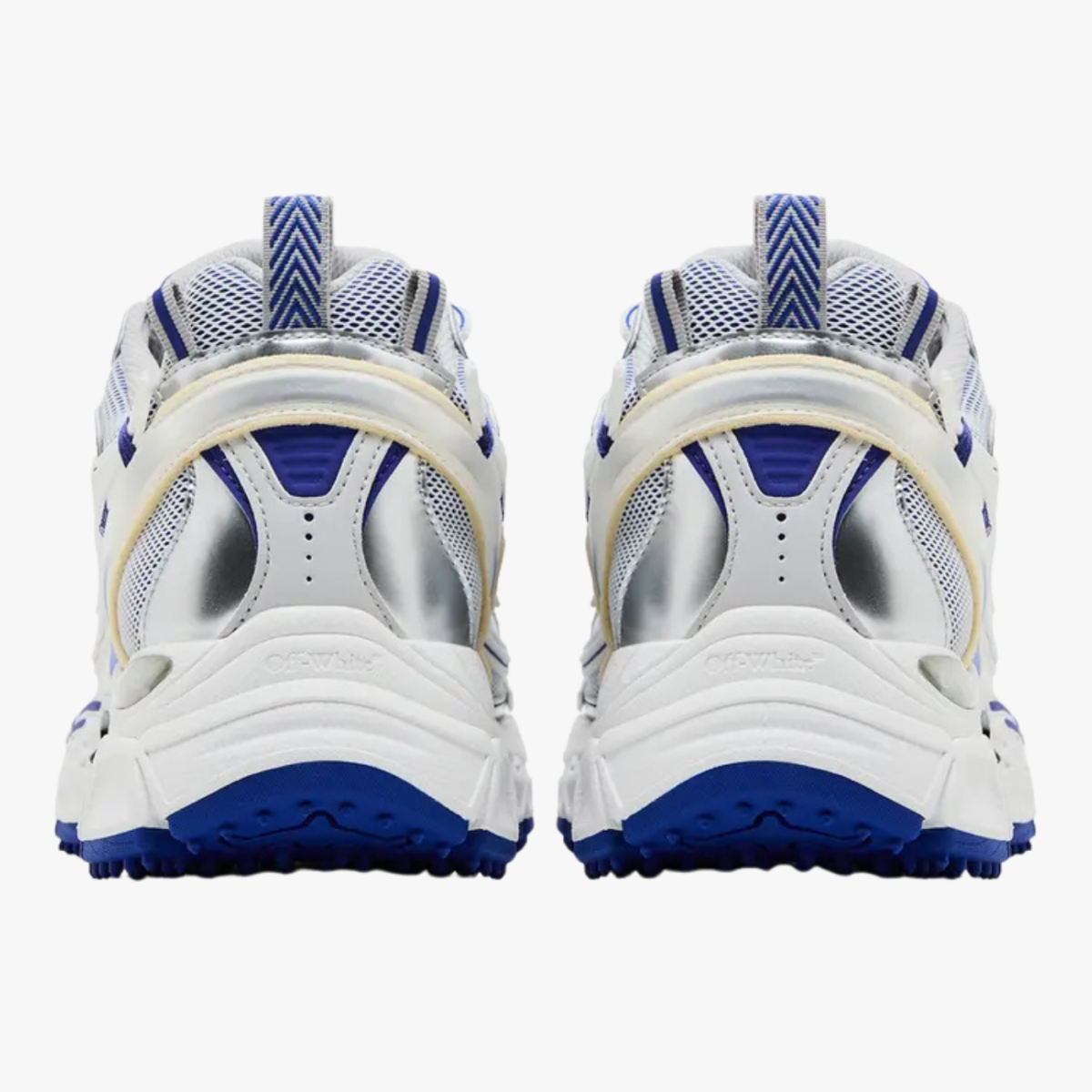 Off-White Be Right Back Blue White - vista traseira