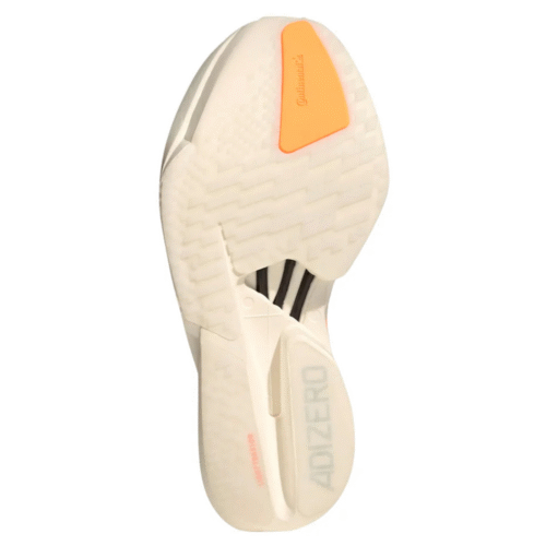 Adizero Adios Pro 4 Crystal Sand/Flash Orange/Flash Aqua - Imagem 4