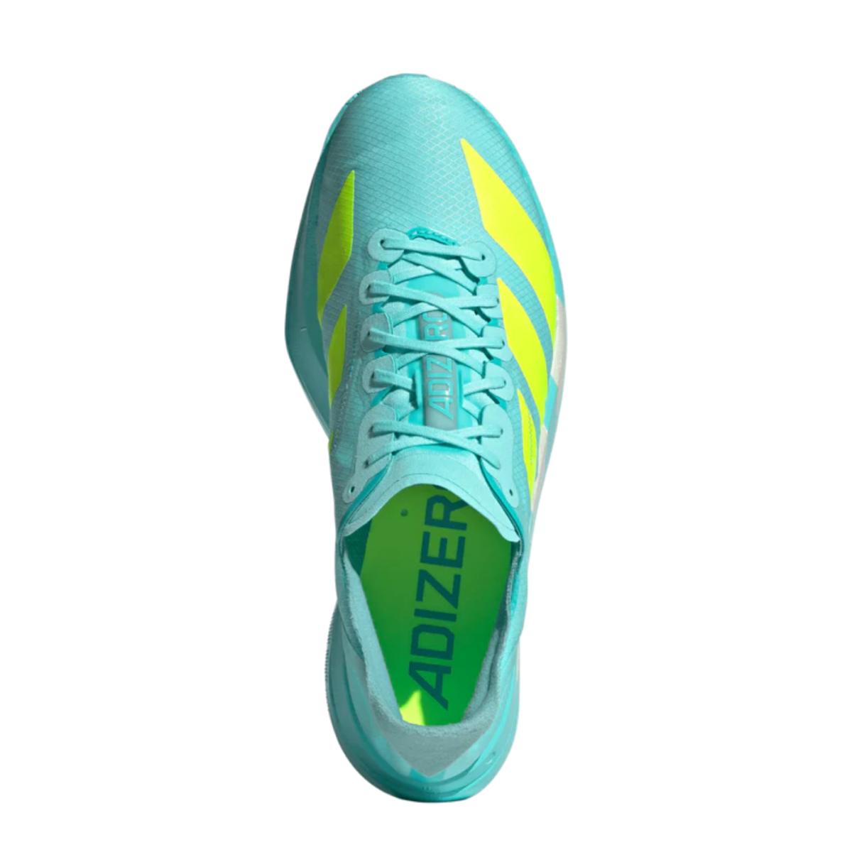 Adizero Adios Pro 4 Flash Aqua Lucid Lemon - vista superior