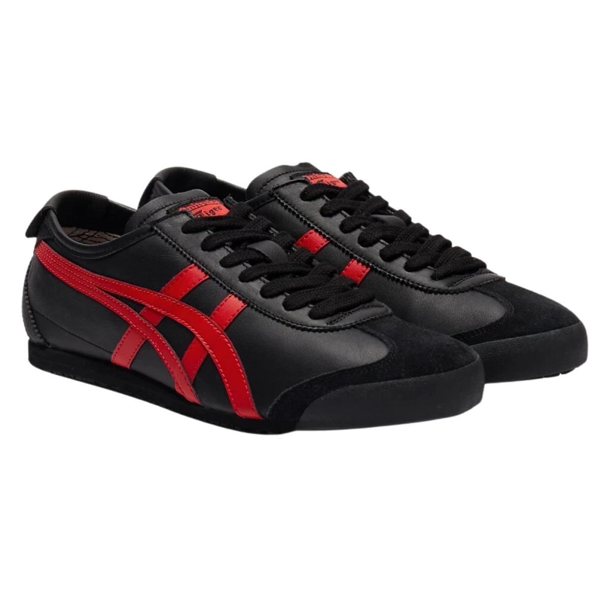Onitsuka Tiger Mexico 66 Black / Classic Red - vista lateral