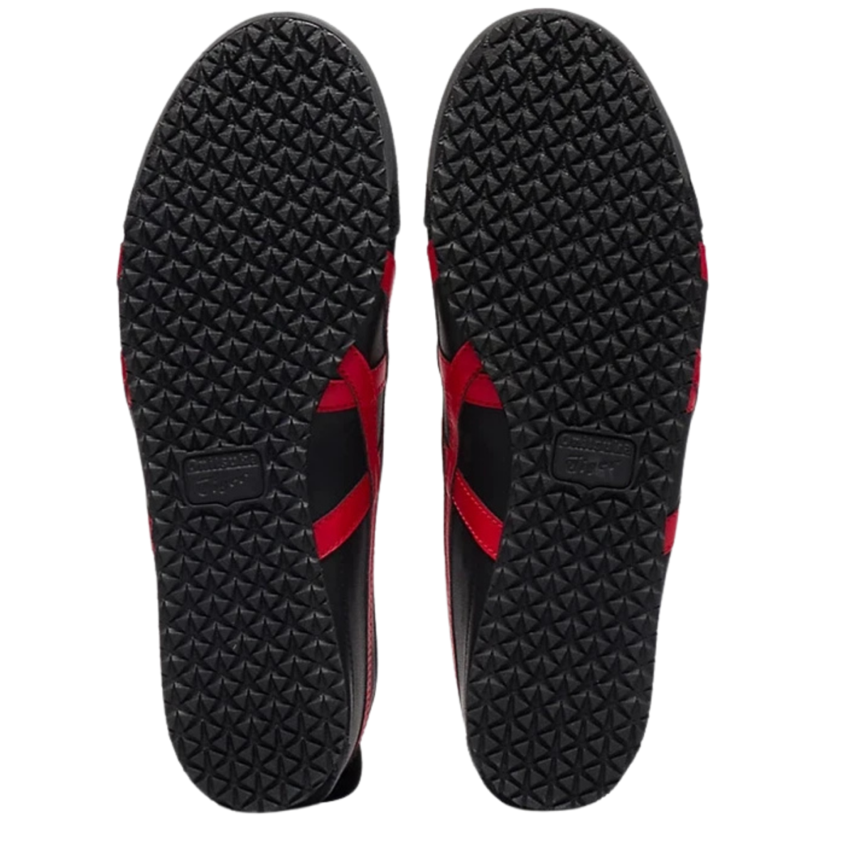 Onitsuka Tiger Mexico 66 Black / Classic Red - detalhe do solado