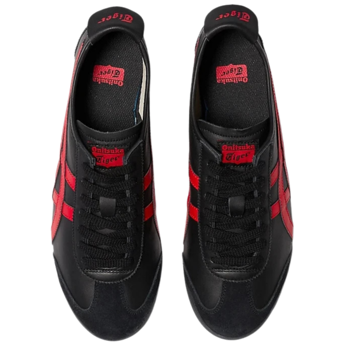 Onitsuka Tiger Mexico 66 Black / Classic Red - vista superior