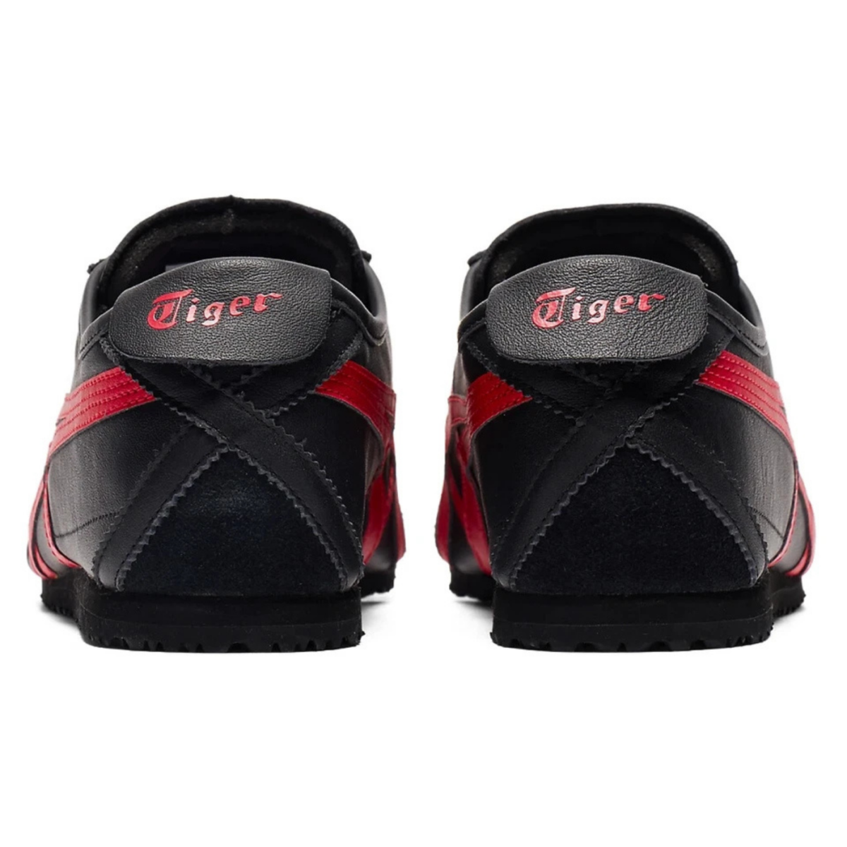 Onitsuka Tiger Mexico 66 Black / Classic Red - vista traseira