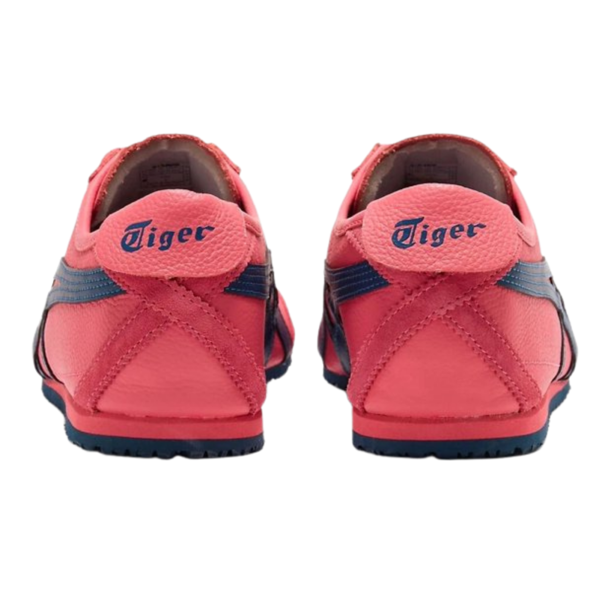 Onitsuka Tiger Mexico 66 Leather Pink Cameo / Mako Blue - vista lateral